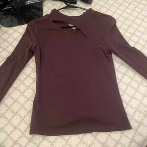 Brown top with cut out